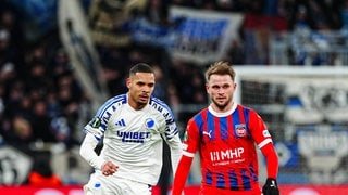 Leo Scienza vom 1. FC Heidenheim im Duell mit Gabriel Pereira vom FC Kopenhagen (Foto: IMAGO, Eibner) Leo Scienza vom 1. FC Heidenheim im Duell mit Gabriel Pereira vom FC Kopenhagen