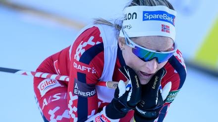 Therese Johaug musste sich in einem denkwürdigen Zielsprint geschlagen geben.