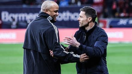 Duell der Strategen. In der Champions League treffen Vincent Kompany (links) und Xabi Alonso mit ihren Teams aufeinander.