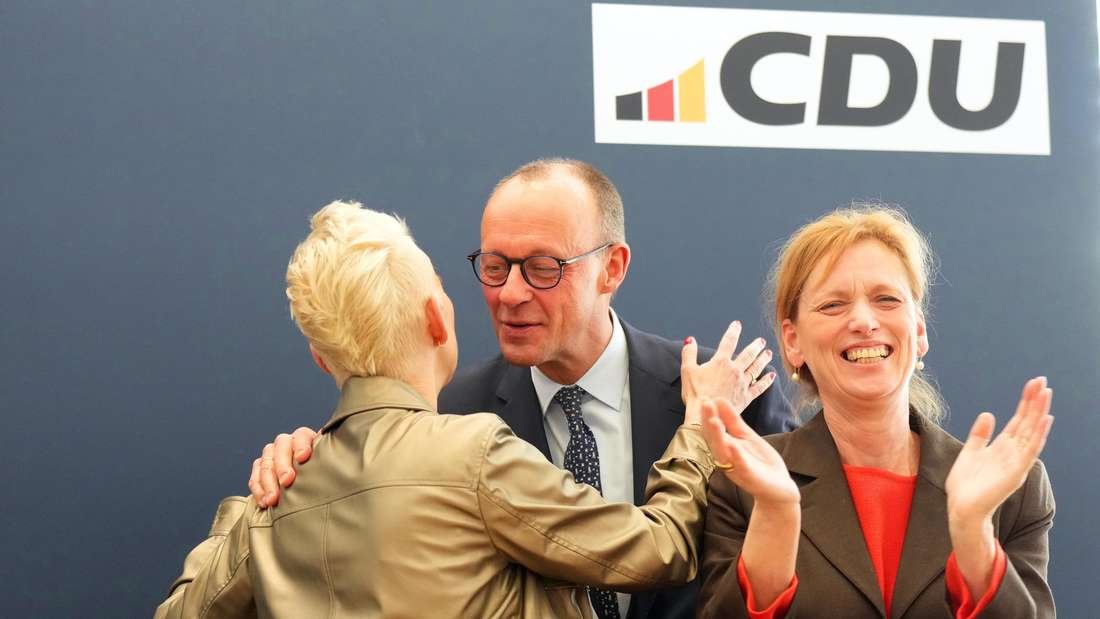 Wen beruft er als Kanzler ins Kabinett? Friedrich Merz (CDU) könnte auch auf Silvia Breher (links) und Karin Prien setzen.